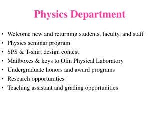 Physics Department