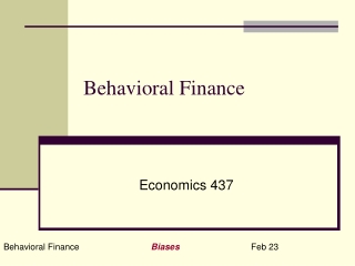 Behavioral Finance