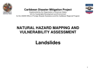 LANDSLIDE HAZARD MAPPING AND VULNERABILITY ASSESSMENT