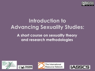 Introduction to Advancing Sexuality Studies: