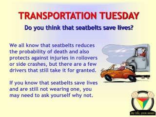 TRANSPORTATION TUESDAY