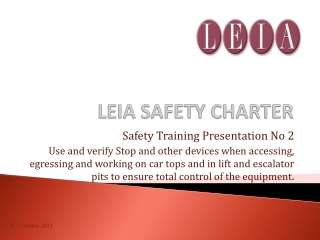 LEIA SAFETY CHARTER