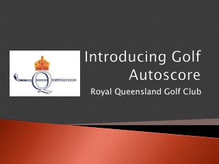 Introducing Golf Autoscore