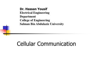 Cellular Communication