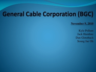 General Cable Corporation (BGC)