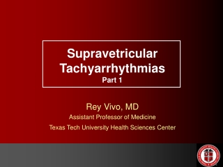 Supravetricular Tachyarrhythmias Part 1