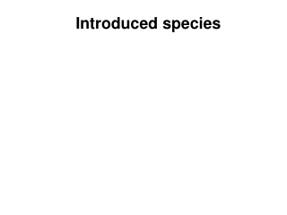 Introduced species