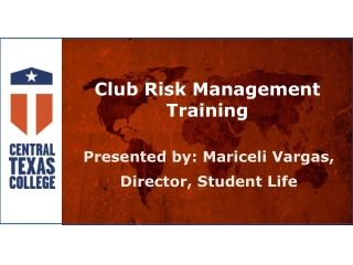 Club Risk Management Training