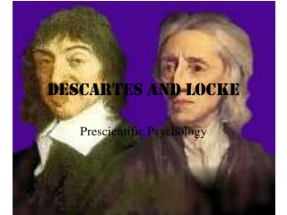 Descartes and Locke