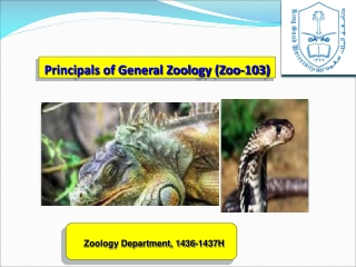 Principals of General Zoology (Zoo-103)