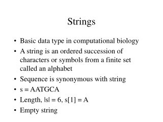 Strings