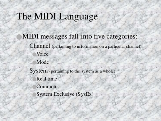 The MIDI Language