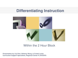 Differentiating Instruction