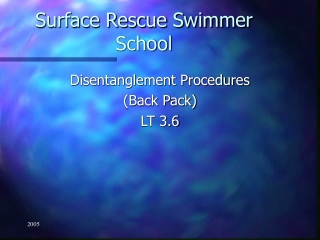 Surface Rescue Swimmer School