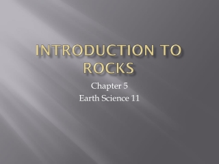 Introduction to Rocks