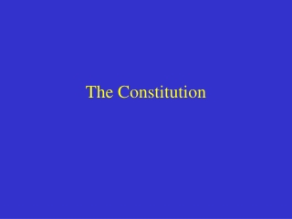 The Constitution