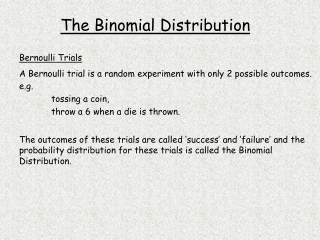 Bernoulli Trials