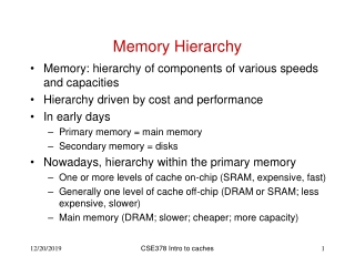 Memory Hierarchy