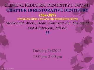 Tuesday 7\42015  1:00 pm-2:00 pm