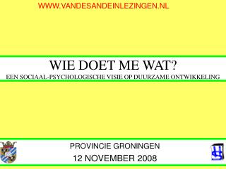 WIE DOET ME WAT? EEN SOCIAAL-PSYCHOLOGISCHE VISIE OP DUURZAME ONTWIKKELING