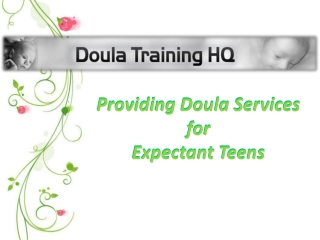 Providing Doula Services for Expectant Teens