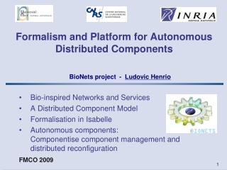 Formalism and Platform for Autonomous Distributed Components