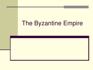 The Byzantine Empire