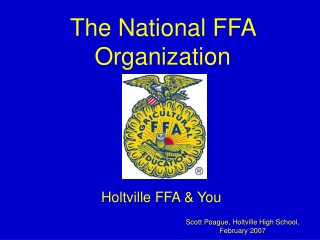 The National FFA Organization