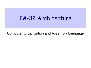 IA-32 Architecture