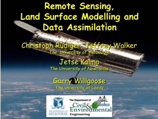 Remote Sensing,  Land Surface Modelling and Data Assimilation