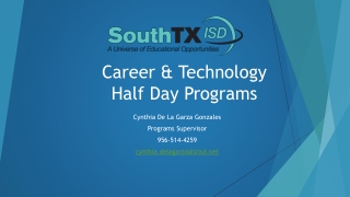 Career &amp; Technology  Half Day Programs