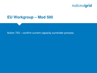 EU Workgroup – Mod 500