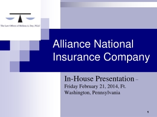 Alliance National Insurance Company