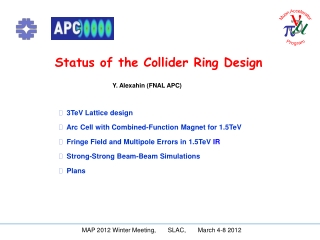 Status of the Collider Ring Design