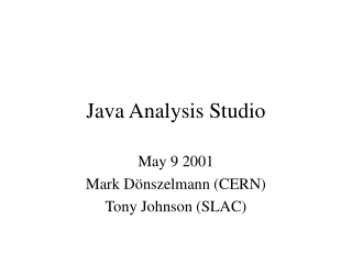 Java Analysis Studio