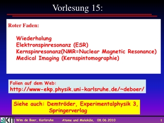 Vorlesung 15: