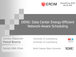 DENS: Data Center Energy-Efficient Network-Aware Scheduling