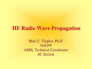 HF Radio Wave Propagation