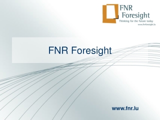 FNR Foresight