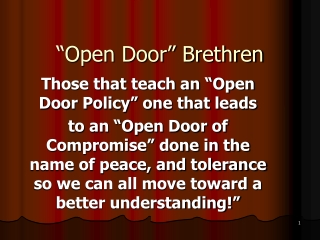 “Open Door” Brethren