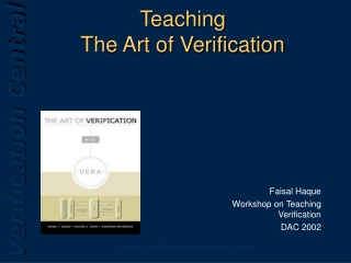 Teaching  The Art of Verification