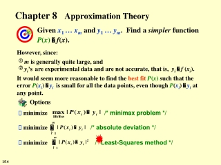 Chapter 8 Approximation Theory