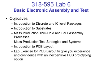 Basic Electronic Assembly and Test