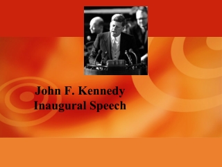 John F. Kennedy  Inaugural Speech