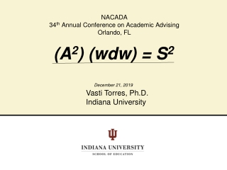 NACADA 34 th  Annual Conference on Academic Advising Orlando, FL