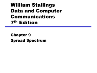 William Stallings Data and Computer Communications 7 th  Edition