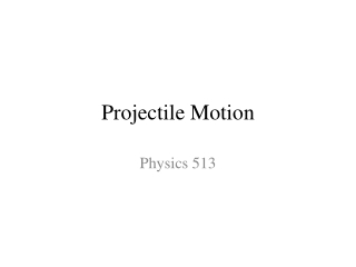 Projectile Motion