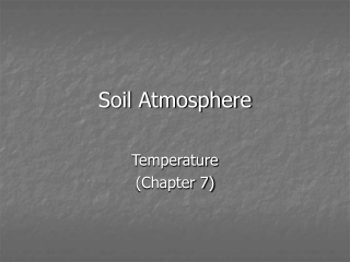 Soil Atmosphere