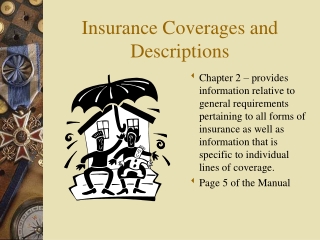 Insurance Coverages and Descriptions