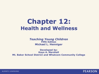 Chapter 12: Health and Wellness